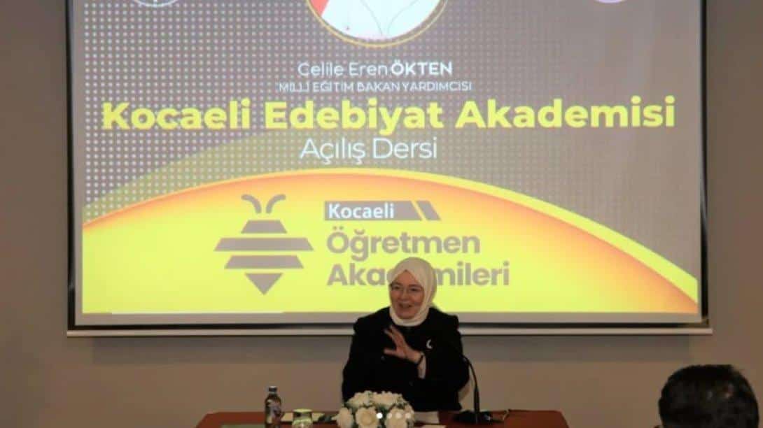 EDEBİYAT AKADEMİLERİNİN BU YILKİ AÇILIŞI BAKAN YARDIMCIMIZ DOÇ. DR. CELİLE EREN ÖKTEN'İN KATILIMIYLA GERÇEKLEŞTİ.